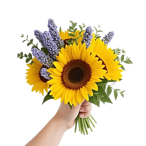 Golden Sunflower Bouquet