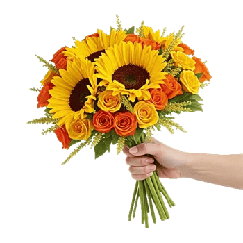 Golden Sunflower Bouquet