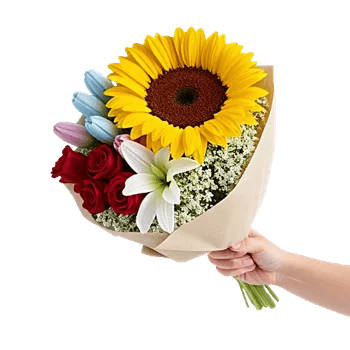 Golden Sunflower Bouquet