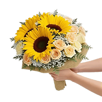 Golden Sunflower Bouquet
