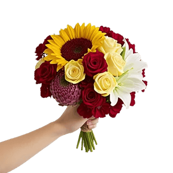 Golden Sunflower Bouquet