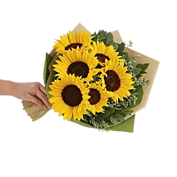 Golden Sunflower Bouquet