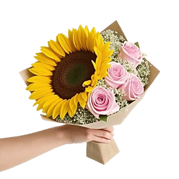 Golden Sunflower Bouquet