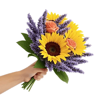 Golden Sunflower Bouquet