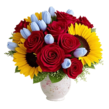 Crimson Blossom Harmony