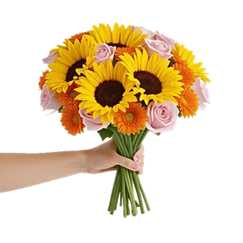 Golden Sunflower Bouquet