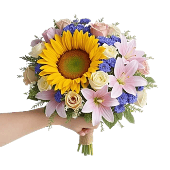 Golden Sunflower Bouquet