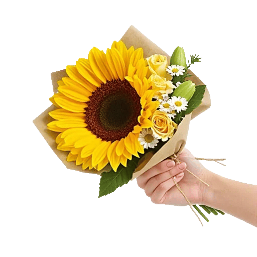 Golden Sunflower Bouquet