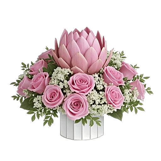 Blush Romantic Centerpiece