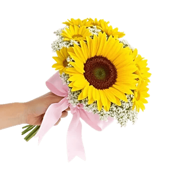 Golden Sunflower Bouquet