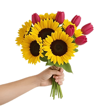 Golden Sunflower Bouquet