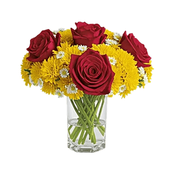 Crimson Blossom Harmony