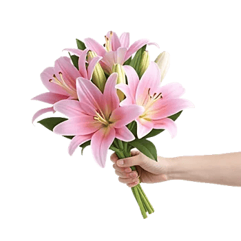Graceful Lily Display