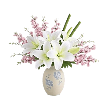 Graceful Lily Display