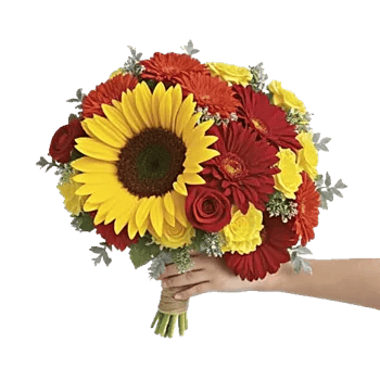 Golden Sunflower Bouquet