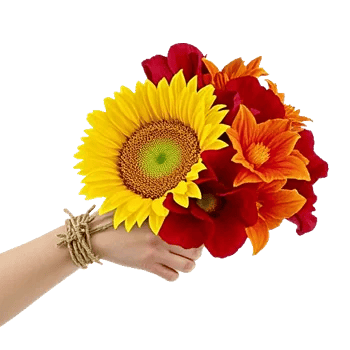 Golden Sunflower Bouquet
