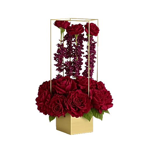 Crimson Blossom Harmony