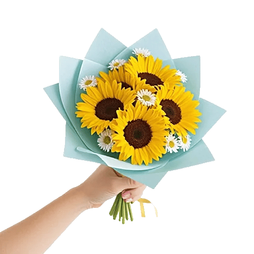 Golden Sunflower Bouquet