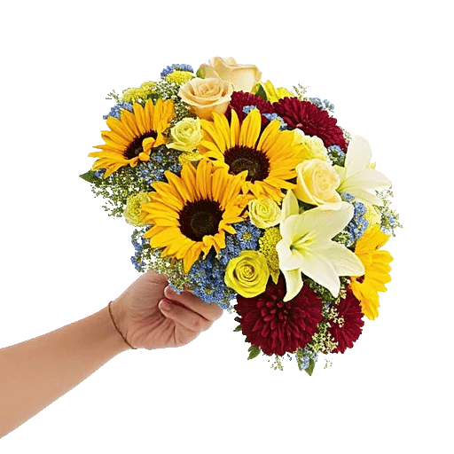 Golden Sunflower Bouquet