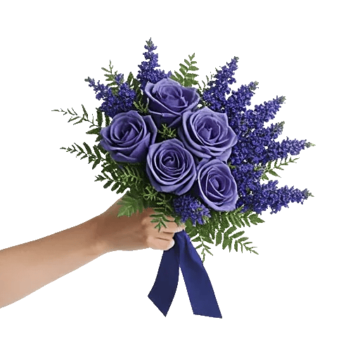 Elegant Blue Roses