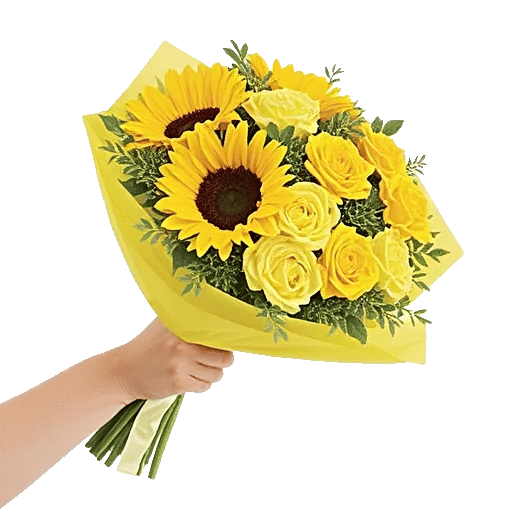 Golden Sunflower Bouquet