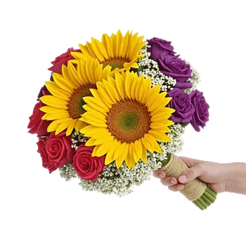 Golden Sunflower Bouquet