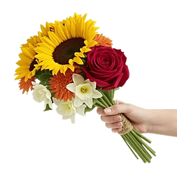 Golden Sunflower Bouquet