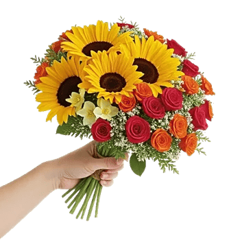 Golden Sunflower Bouquet