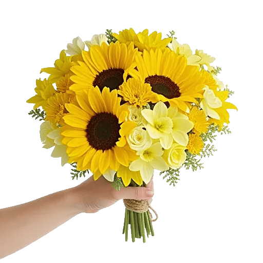 Golden Sunflower Bouquet