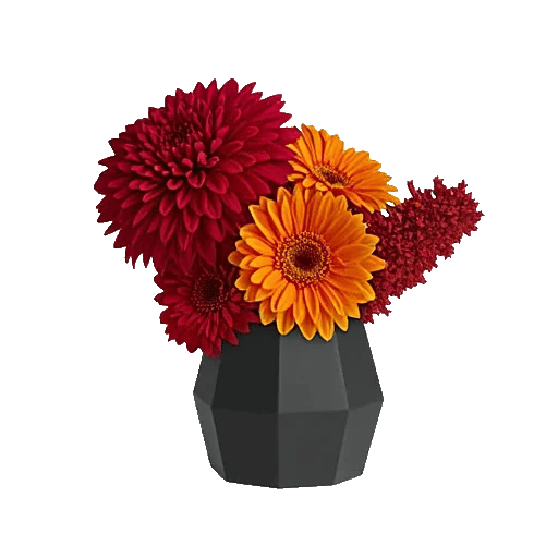 Crimson Blossom Harmony