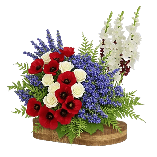 Crimson Blossom Harmony