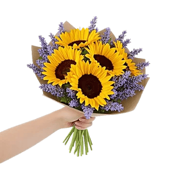 Golden Sunflower Bouquet