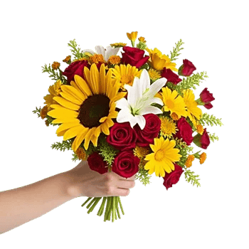 Golden Sunflower Bouquet