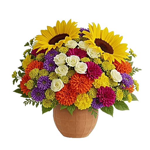 Amber Sunflower Glow