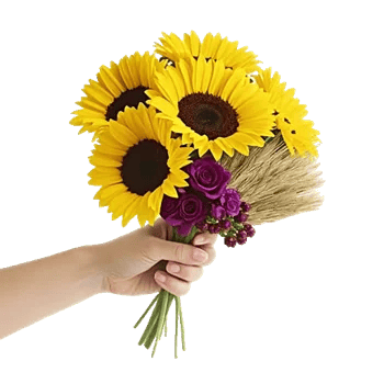 Golden Sunflower Bouquet