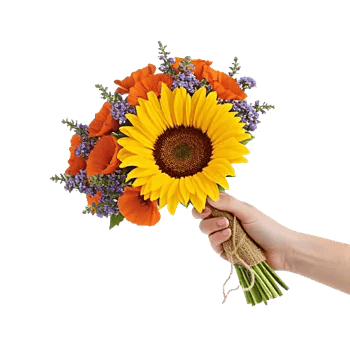 Golden Sunflower Bouquet