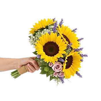 Golden Sunflower Bouquet
