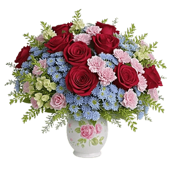 Crimson Blossom Harmony