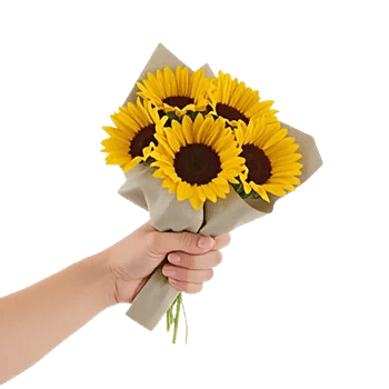 Golden Sunflower Bouquet