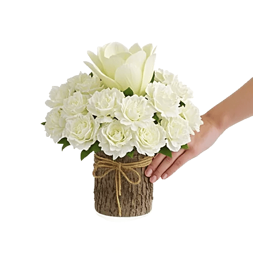 Modern White Orchids