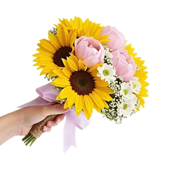 Golden Sunflower Bouquet