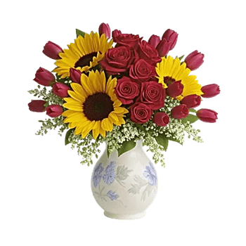 Crimson Blossom Harmony