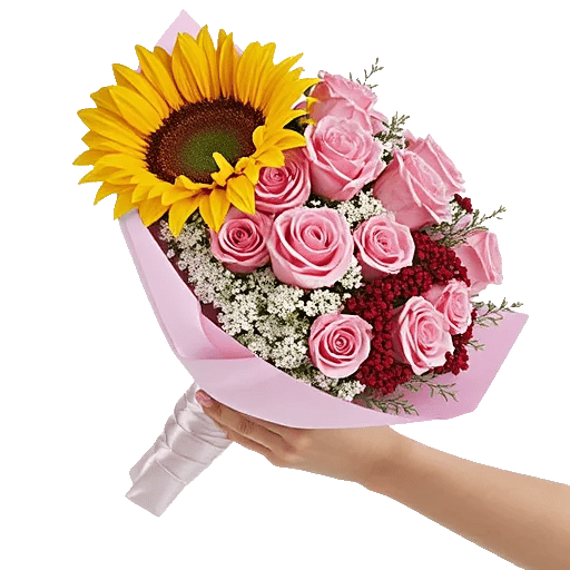 Golden Sunflower Bouquet