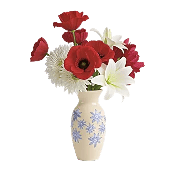 Crimson Blossom Harmony