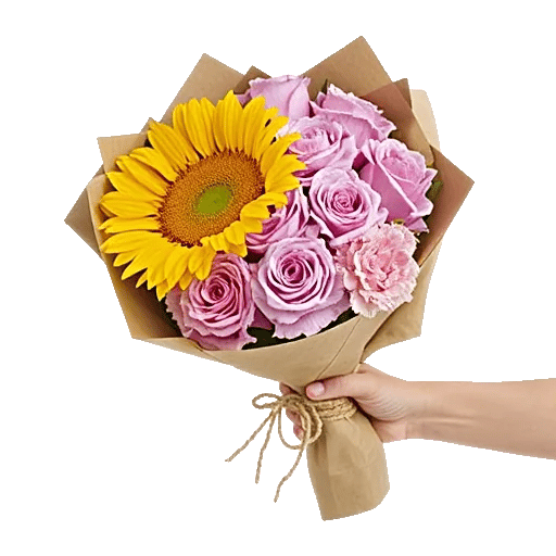 Golden Sunflower Bouquet