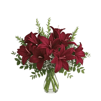 Crimson Blossom Harmony