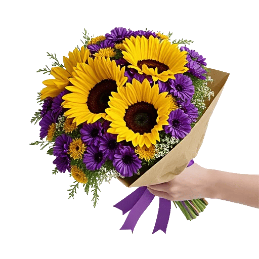 Golden Sunflower Bouquet