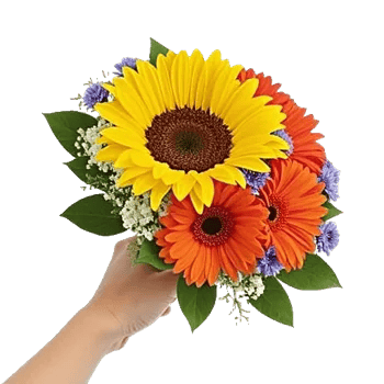 Golden Sunflower Bouquet