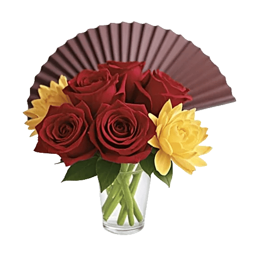 Crimson Blossom Harmony