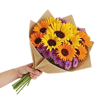 Golden Sunflower Bouquet